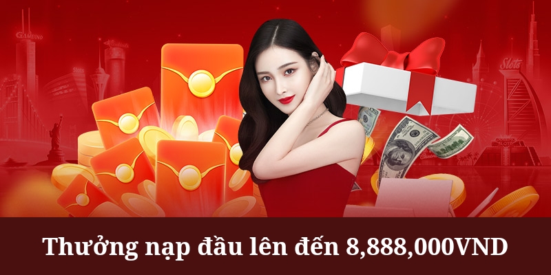 Thưởng nạp đầu King88 lên đến phần quà 8,888,888 VND